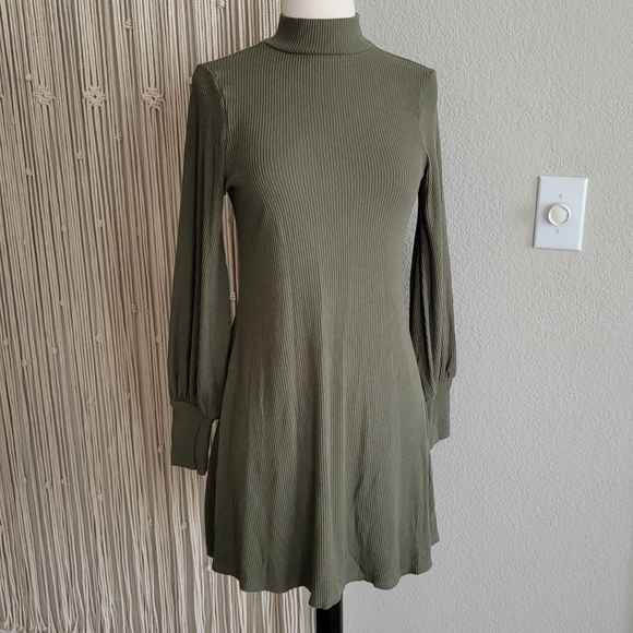 Express Mock Neck Dress - Picture 2 of 5
